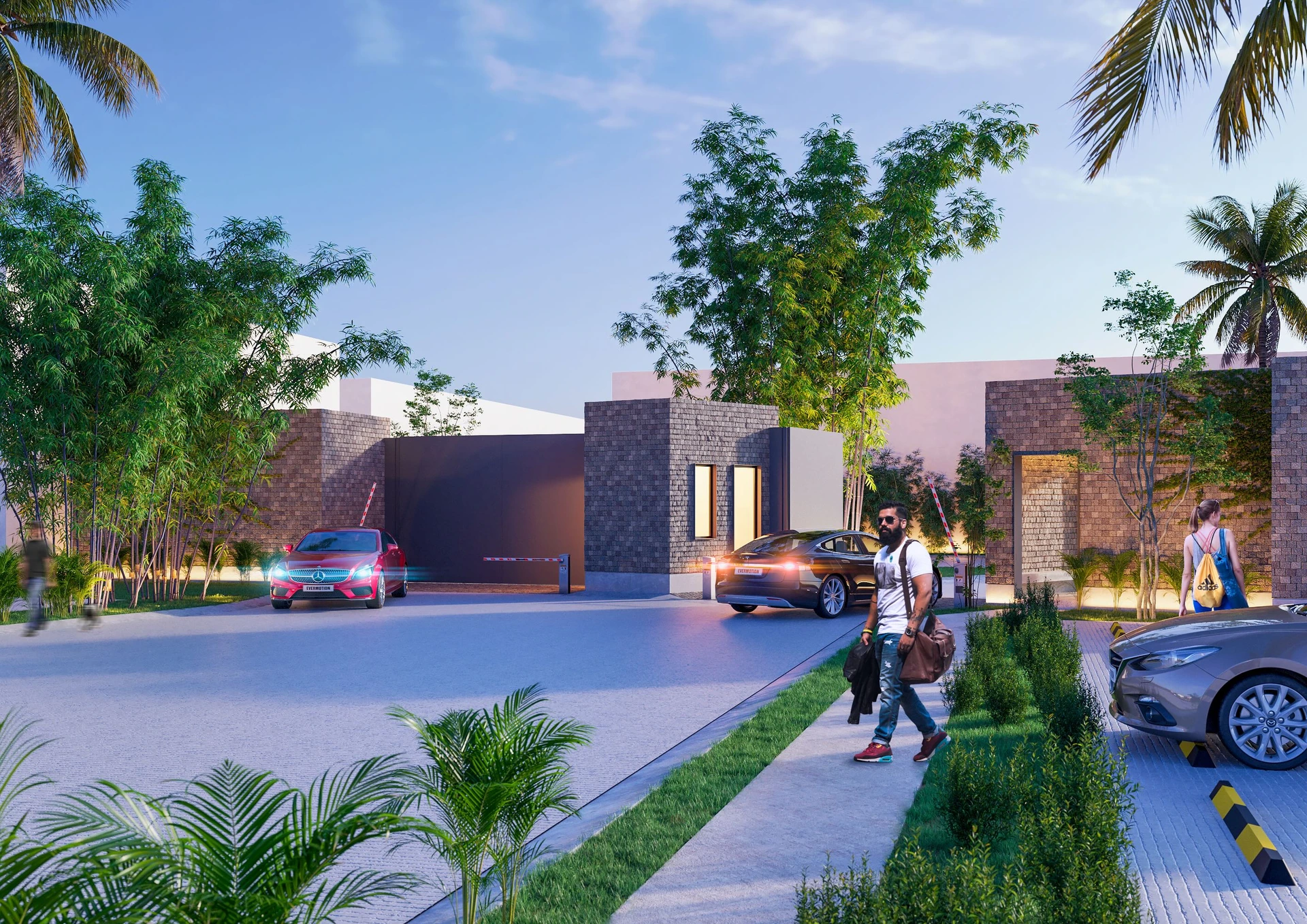 Naranjo Residencial - Entrada del desarrollo